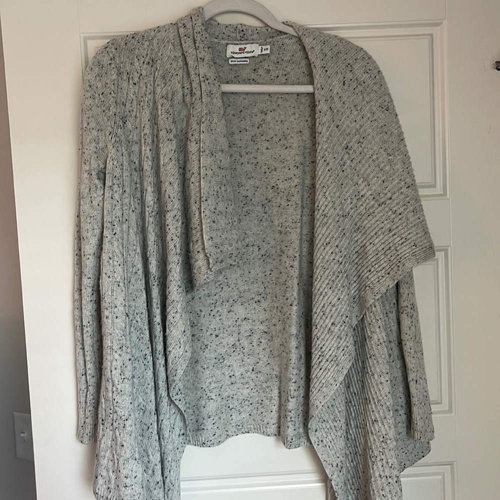 Vineyard Vines Wool with cashmere open cardigan sweater